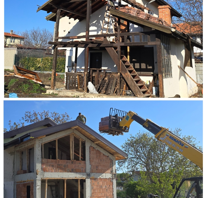 Реконструкция на стара къща в кв. Банево, гр. Бургас - СТРУКТУРА 2025